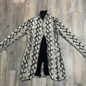 Fashion Nova Snakeskin Patterned Jacket